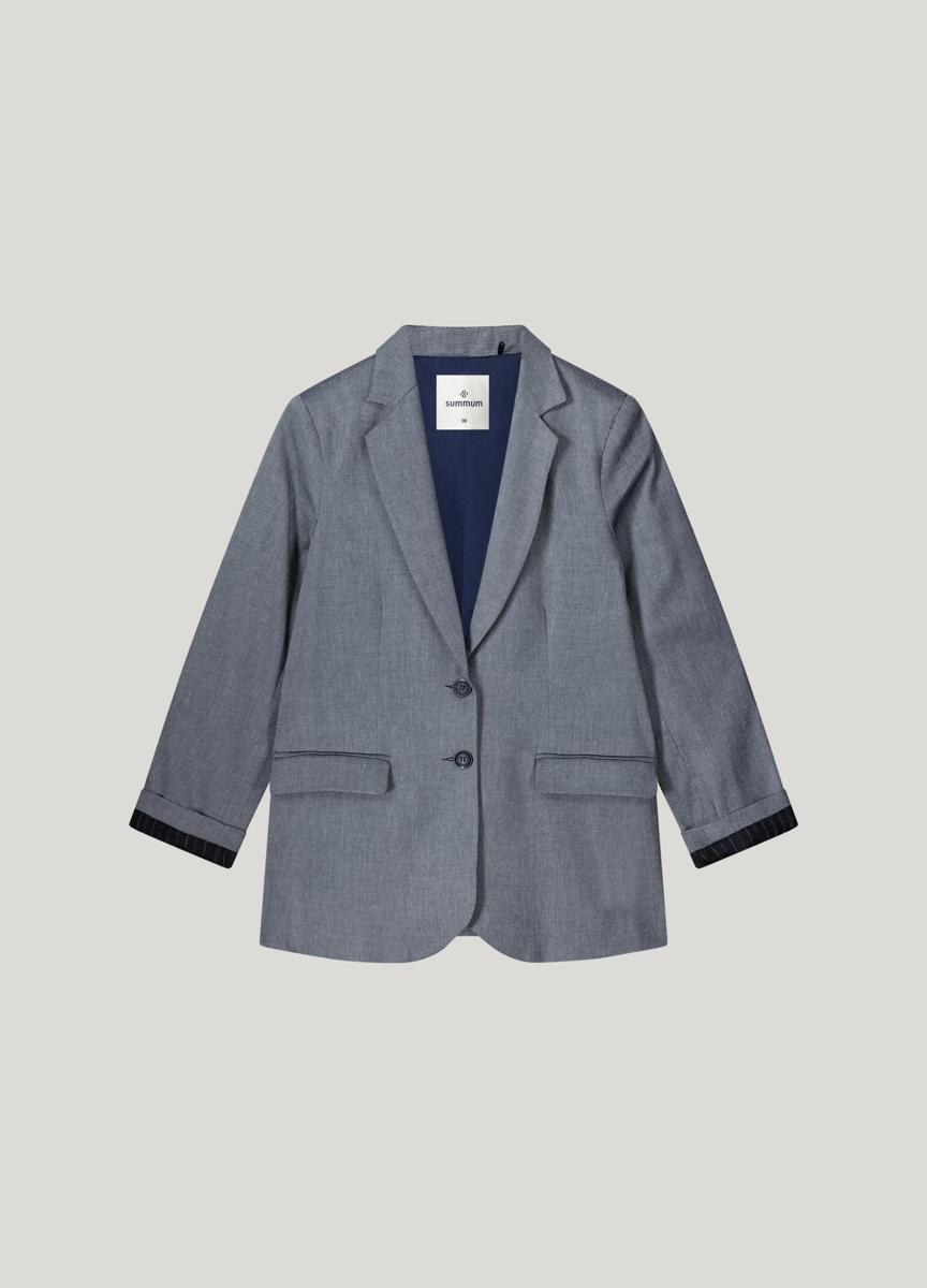 Summum Summum Blazer 1s1241-12157 Blauw 4