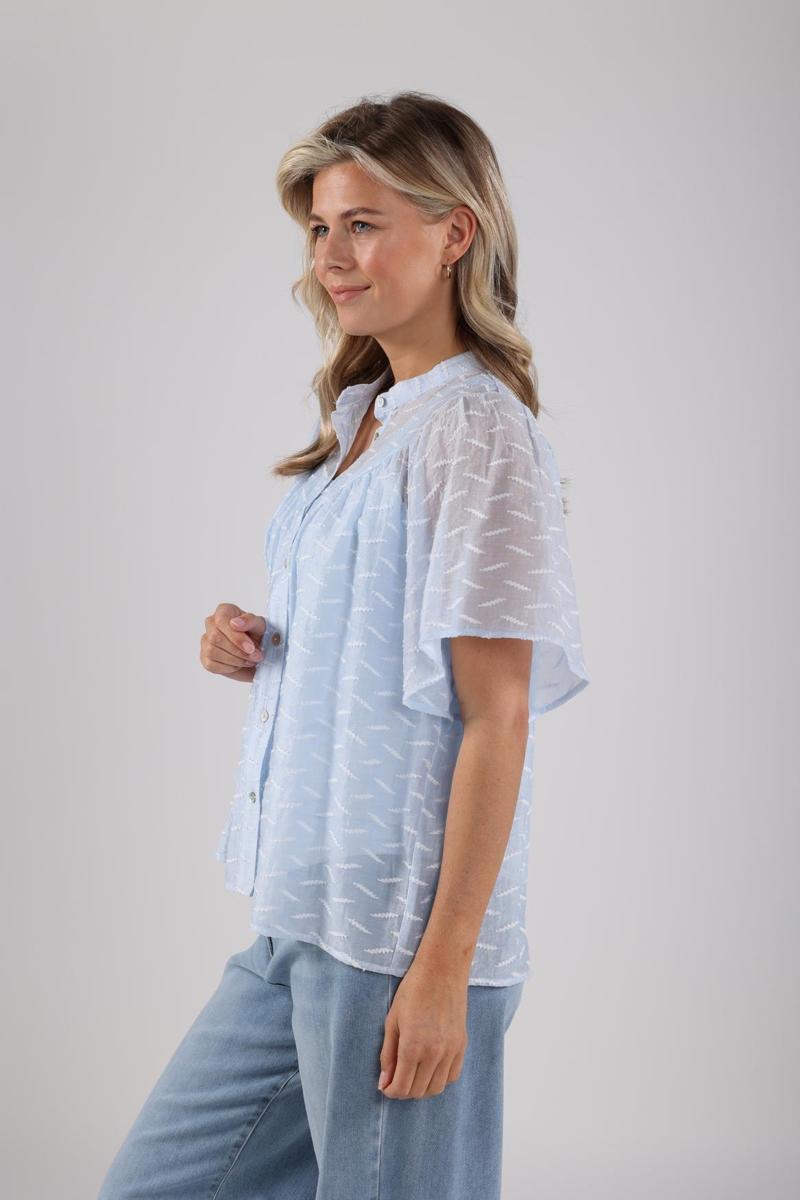 NUKUS NUKUS Blouse NKS02065 Blauw 5