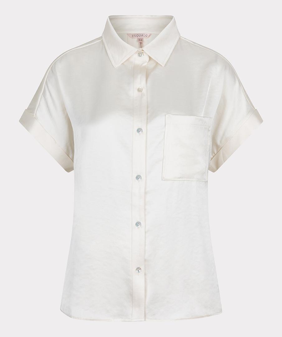 EsQualo EsQualo Blouse SP25.10029 Wolwit 1