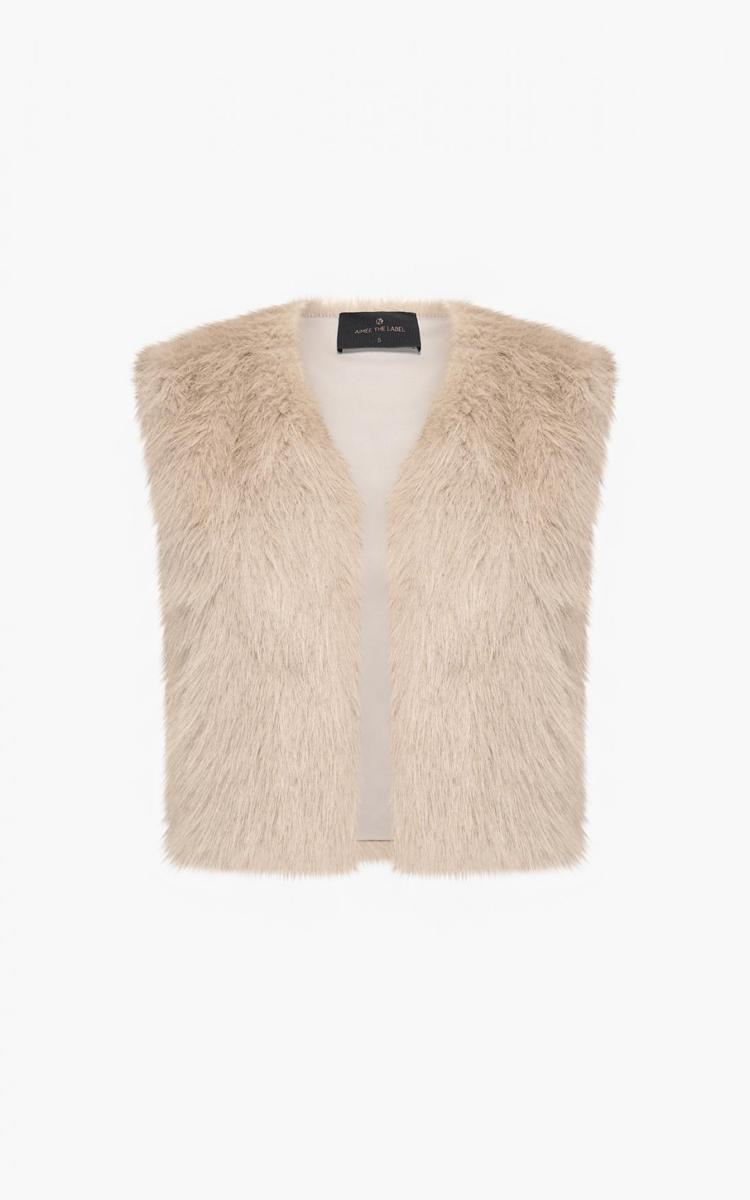 Aimée the Label Gilet Isla Grijs 2