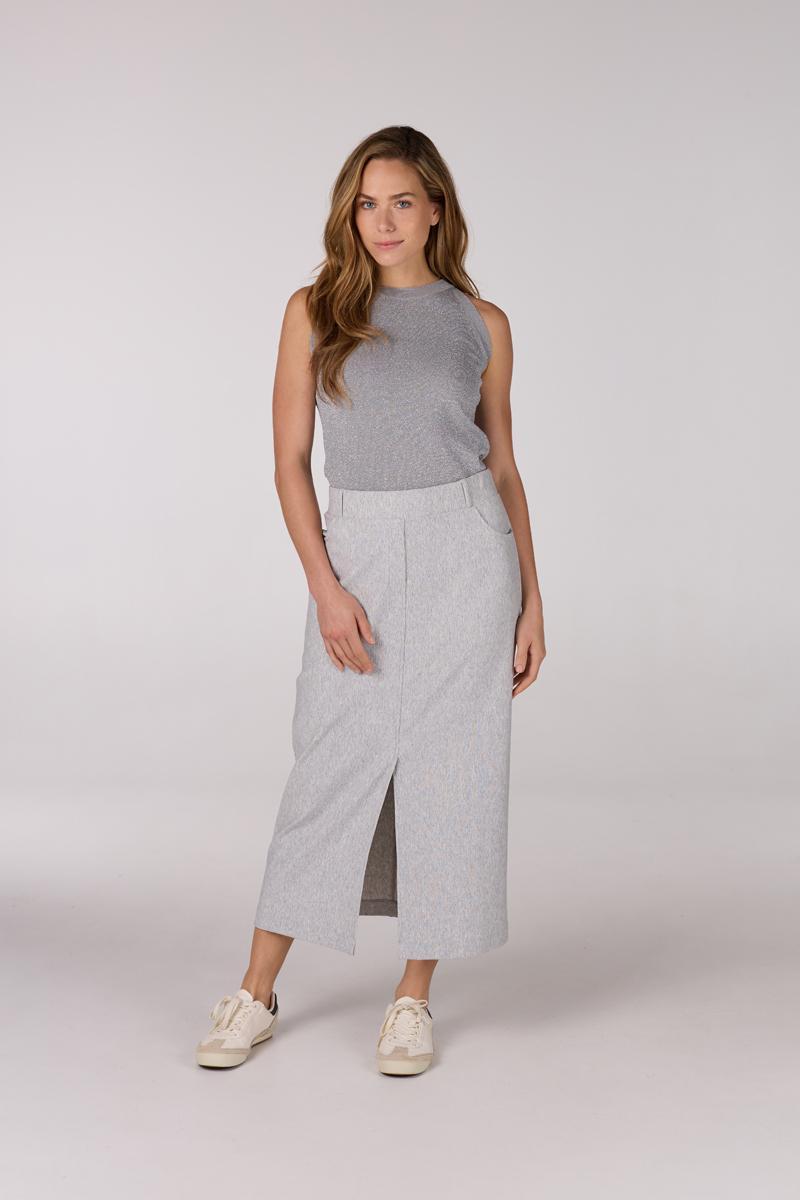 Jansen Amsterdam Jansen Amsterdam Rok GEORGIE SS25 Grijs 3