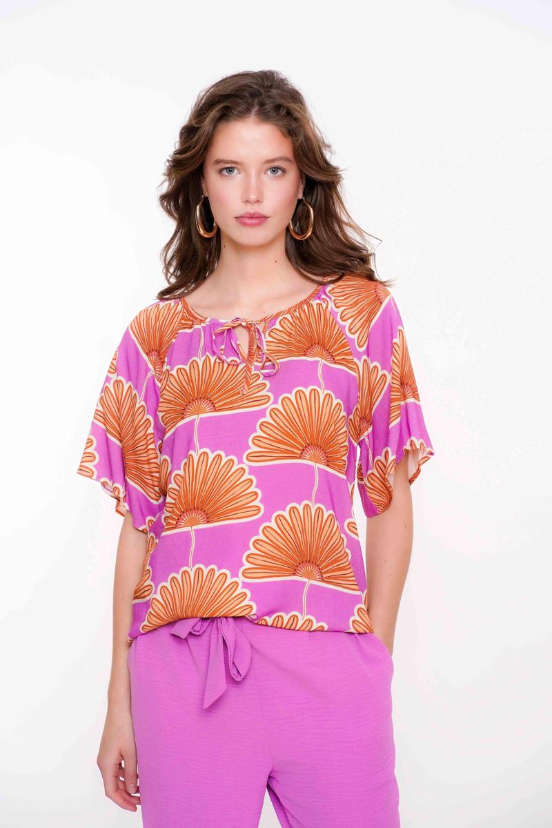 Geisha Geisha T-Shirt 53248-20 Paars 1