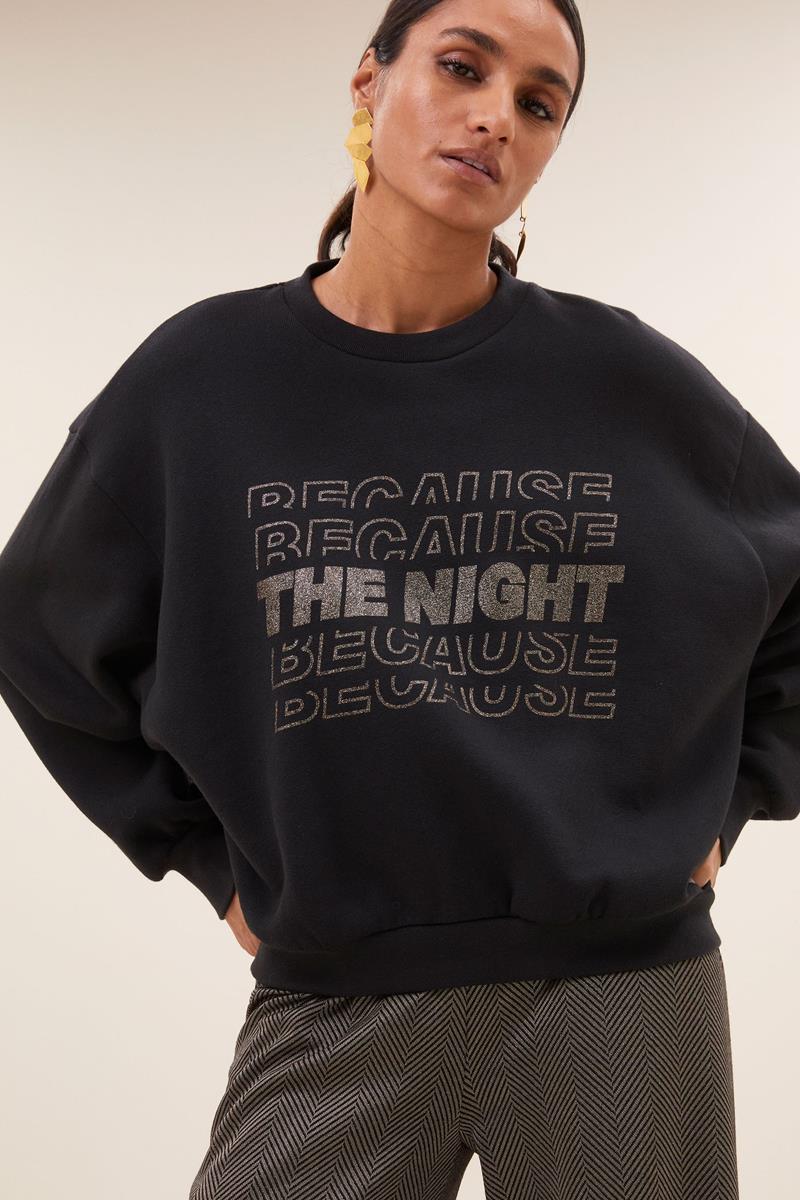 By-Bar Sweater Bibi Nights Zwart 1