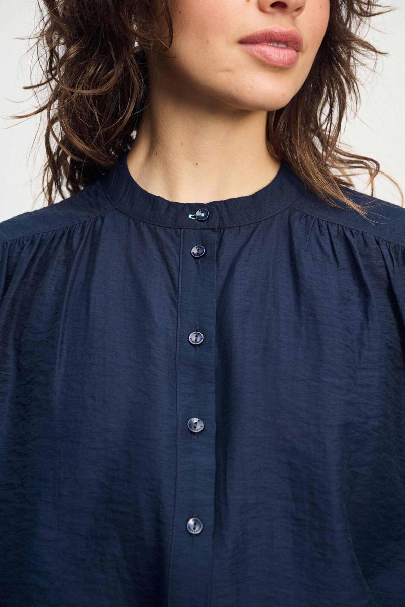 POM Amsterdam POM Amsterdam Blouse SP9141 Blauw 5