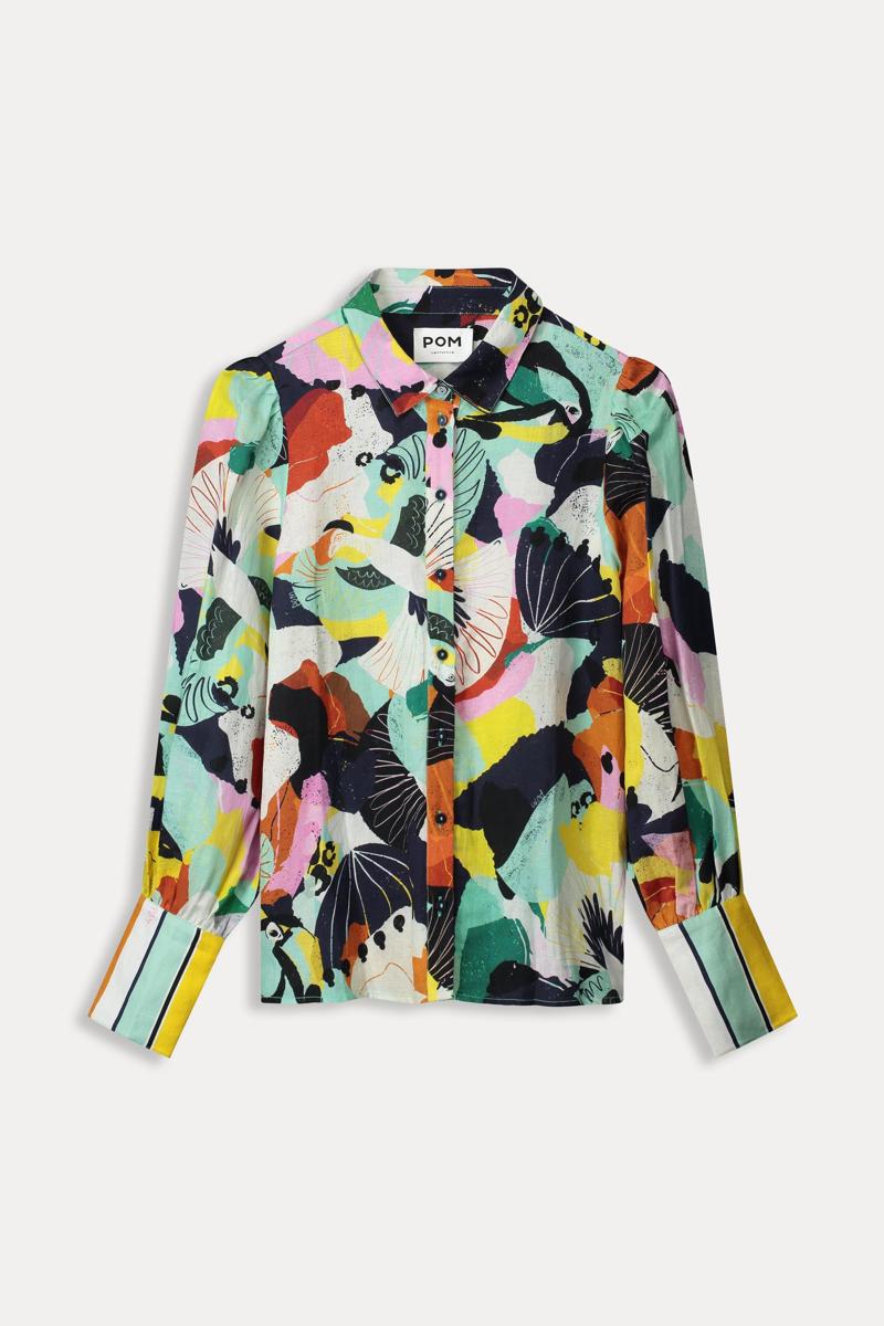 POM Amsterdam POM Amsterdam Blouse SP9142 Groen 1