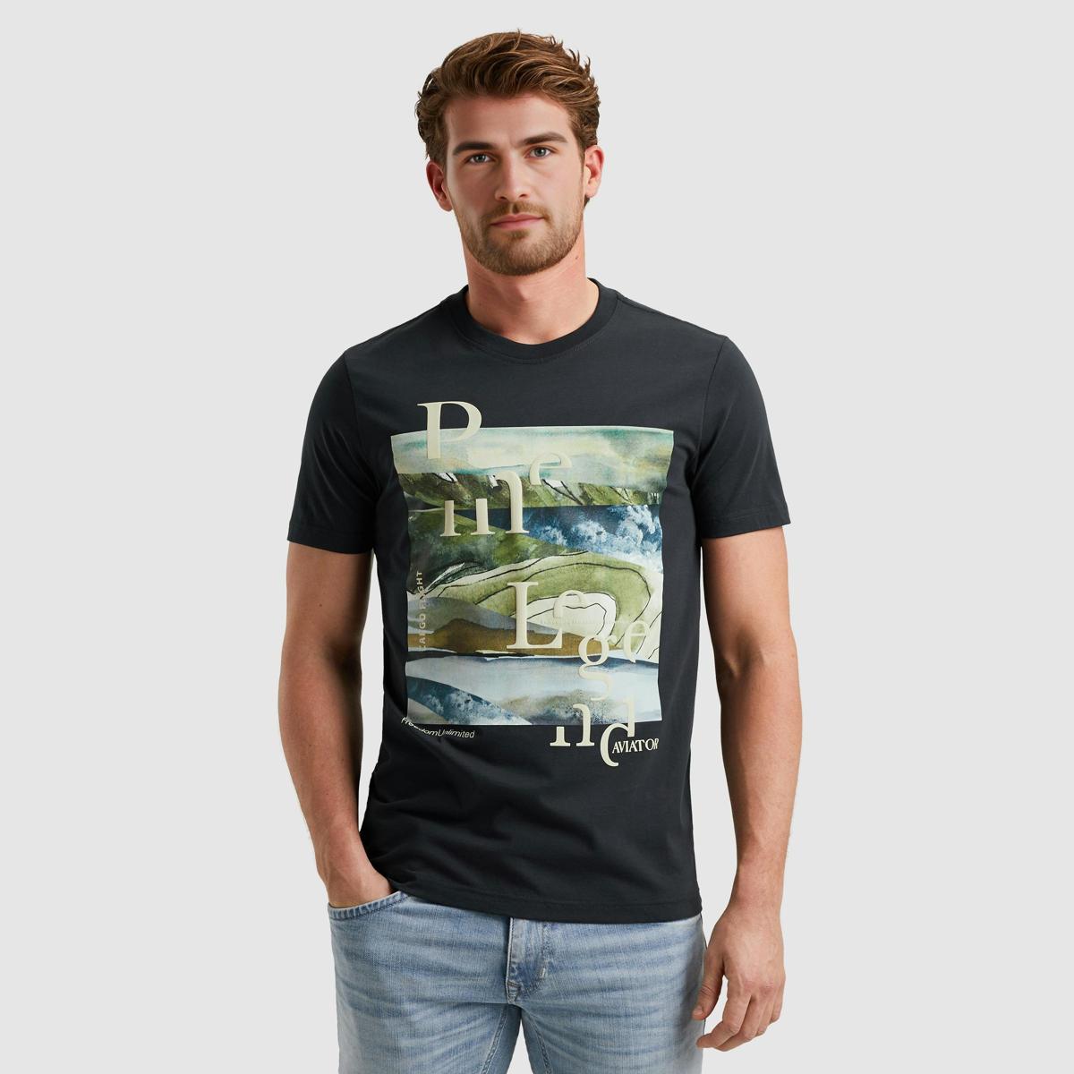 PME Legend PME Legend T-Shirt PTSS2505572 Blauw 3