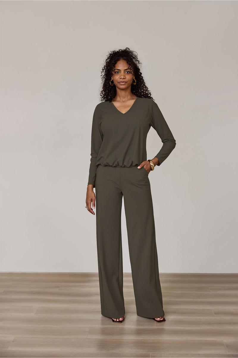 Studio Anneloes Blouse Vicky LS shirt Groen 3