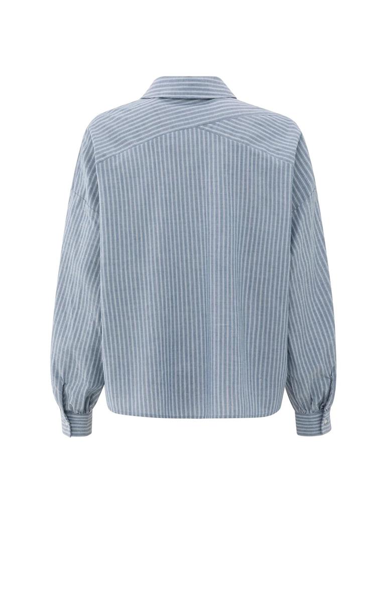 YAYA Blouse 01-201178-508 Blauw 3