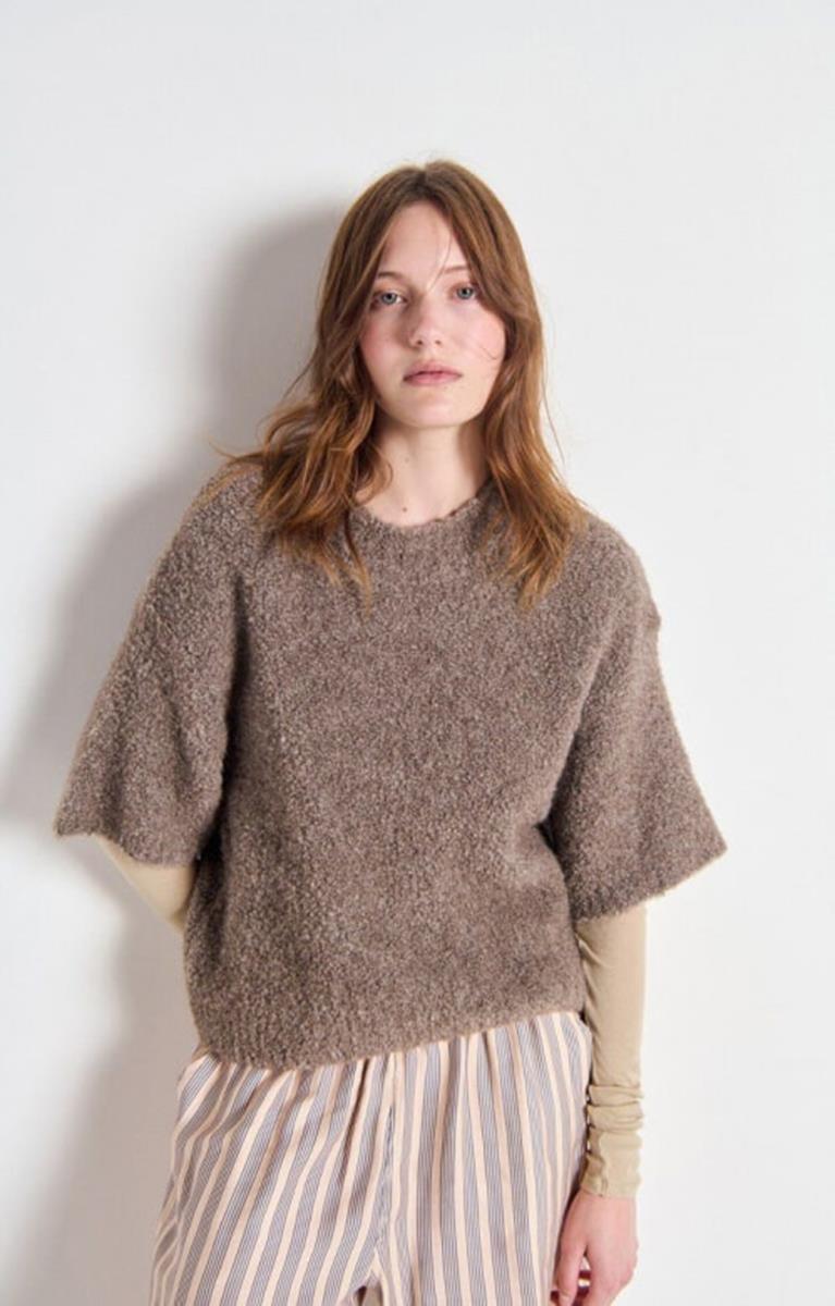 American Vintage Trui Zolly Taupe 1