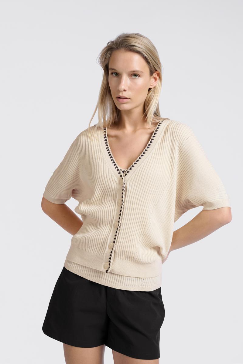 YAYA Vest 01-010108-505 Beige 3