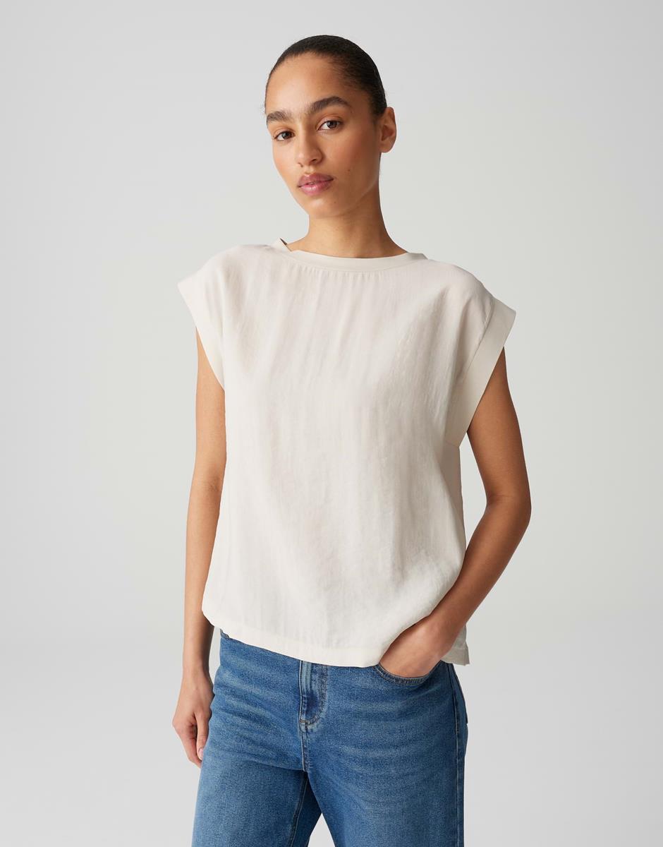 OPUS T-Shirt Silkisi Beige 1