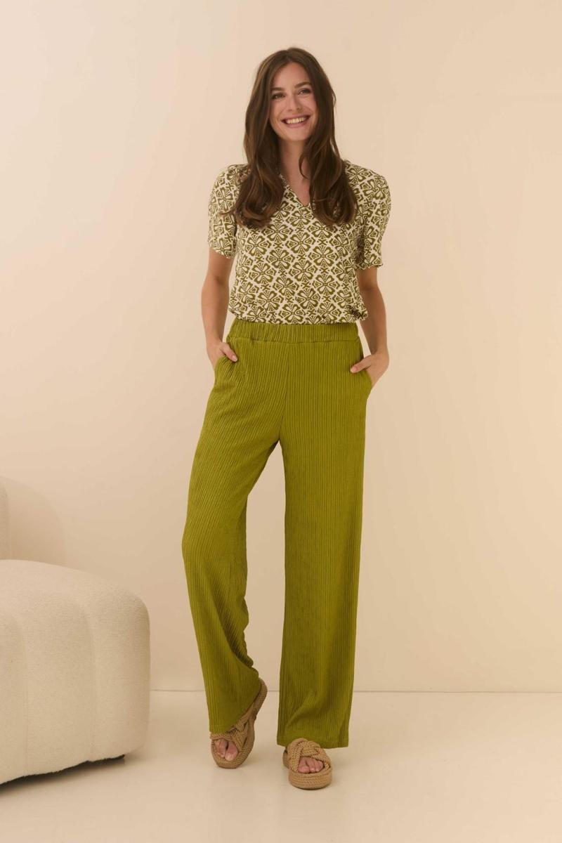 Lofty Manner Lofty Manner Blouse QC03 - Blouse Bel Groen 3