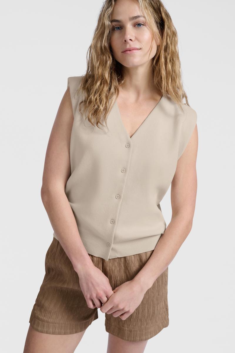 YAYA Vest 01-010107-505 Off-White 3