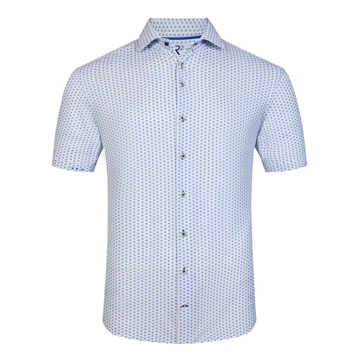 R2 Amsterdam Overhemd 128.WSPSS.042 Blauw 1