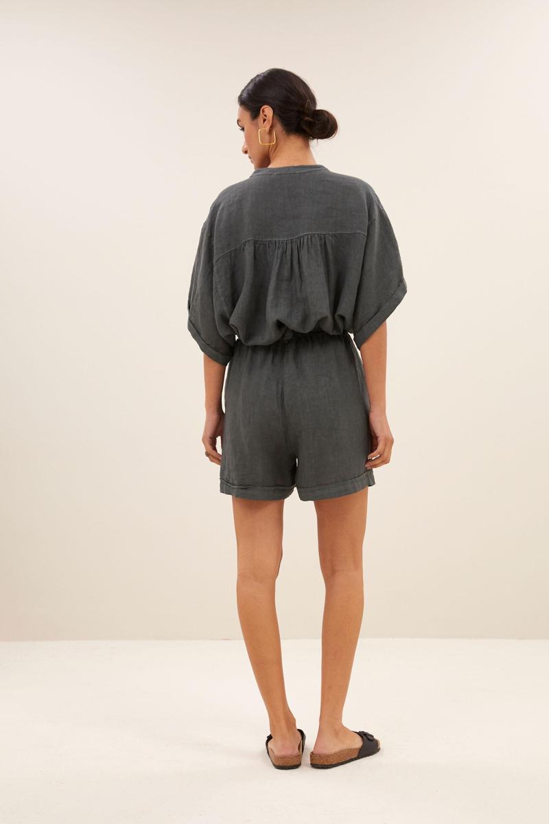 By-Bar By-Bar Short June Linen Short Grijs 3
