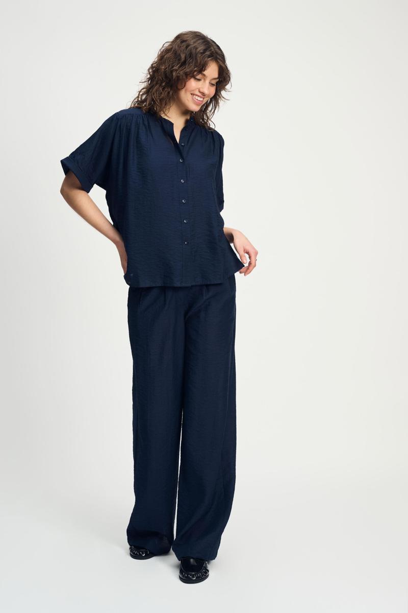 POM Amsterdam POM Amsterdam Blouse SP9141 Blauw 4