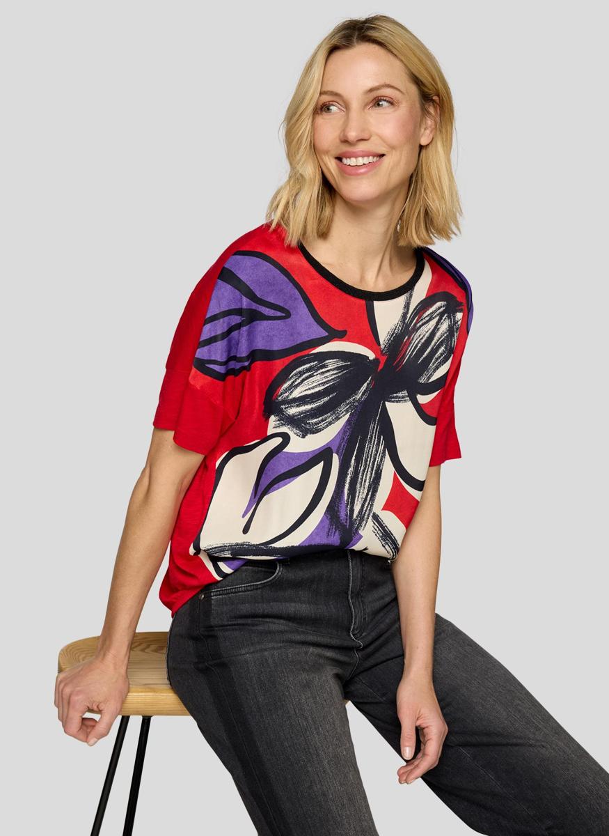 Rabe T-Shirt 55-213356 Rood 1