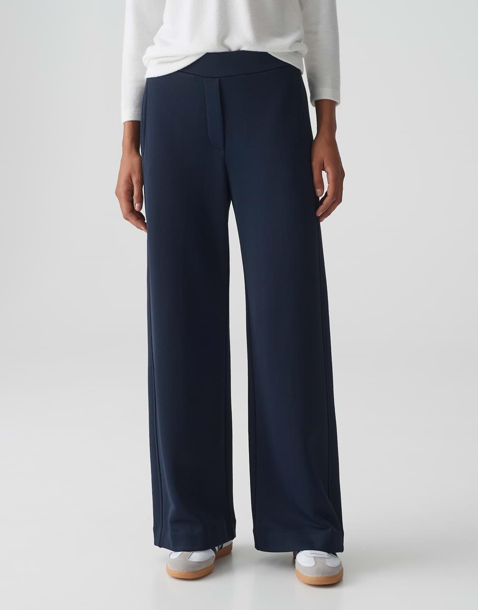 OPUS OPUS Pantalon Maikito Palazzo Blauw 1