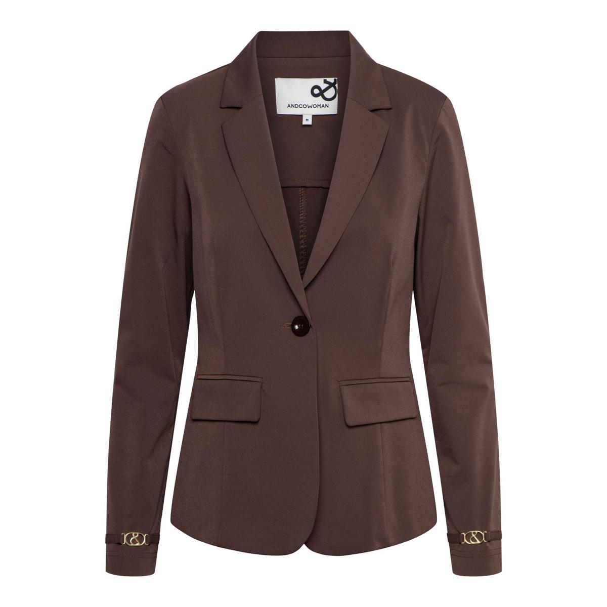 &Co Woman Blazer BZ173 Bruin 1