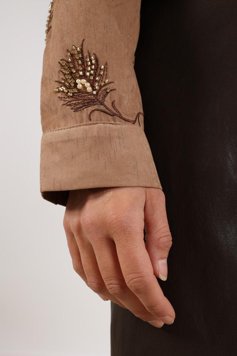 NUKUS Blouse NKF02078 Bruin 6