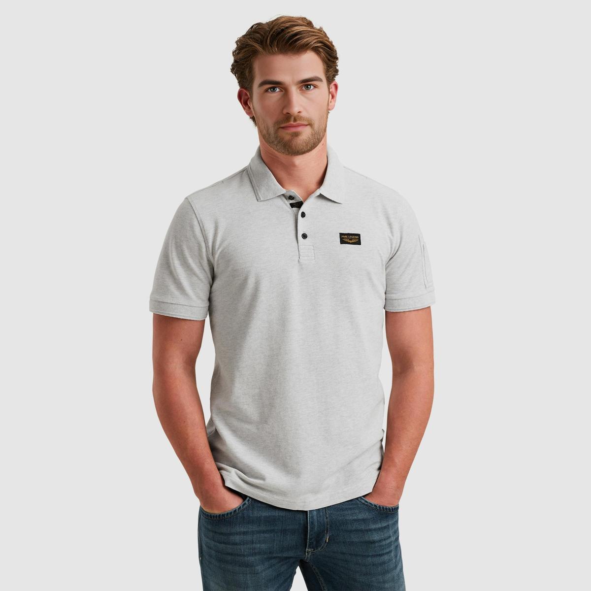PME Legend PME Legend Polo PPSS2502899 Lichtgrijs 3