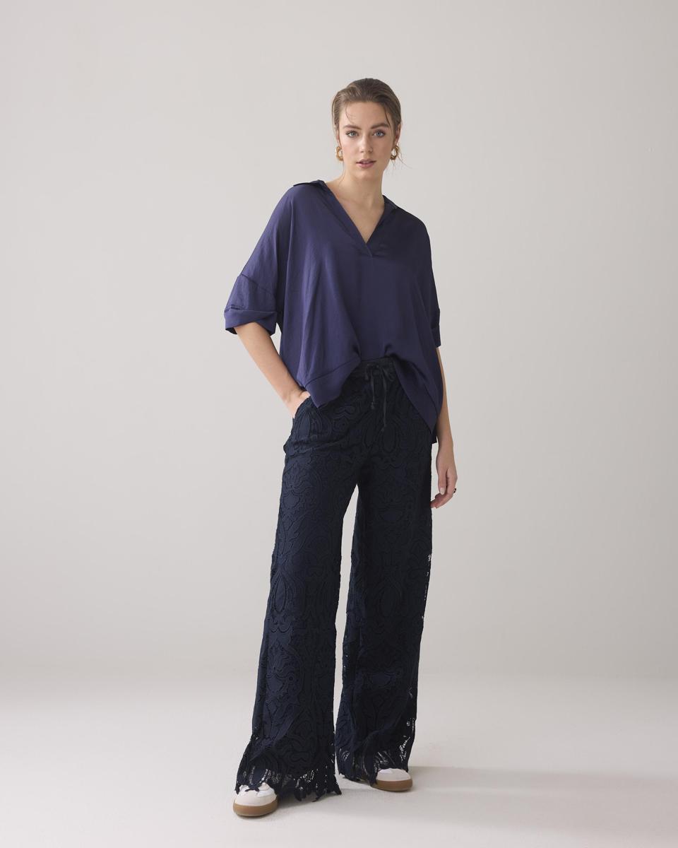 Summum Summum Blouse 2s3238-11817 Blauw 5