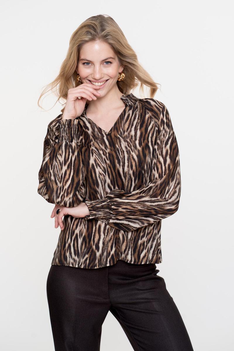 Geisha Blouse 53646-20 Bruin 1