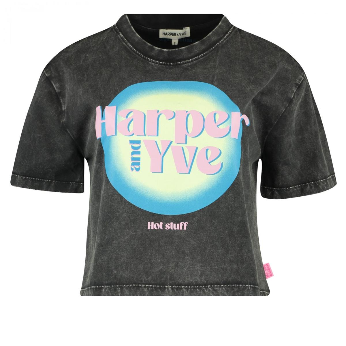 Harper & Yve Harper & Yve T-Shirt SS25Y305 Zwart 2