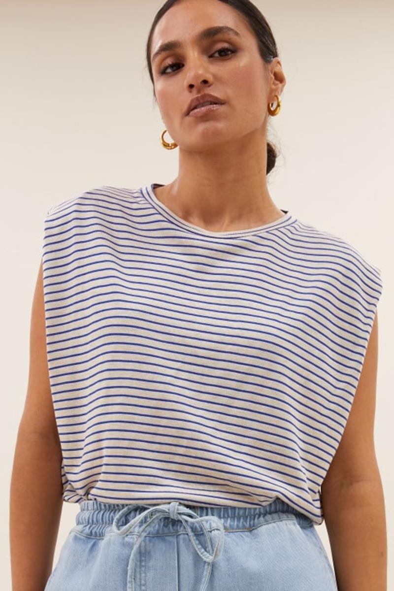 By-Bar By-Bar T-Shirt Diede Blauw 1