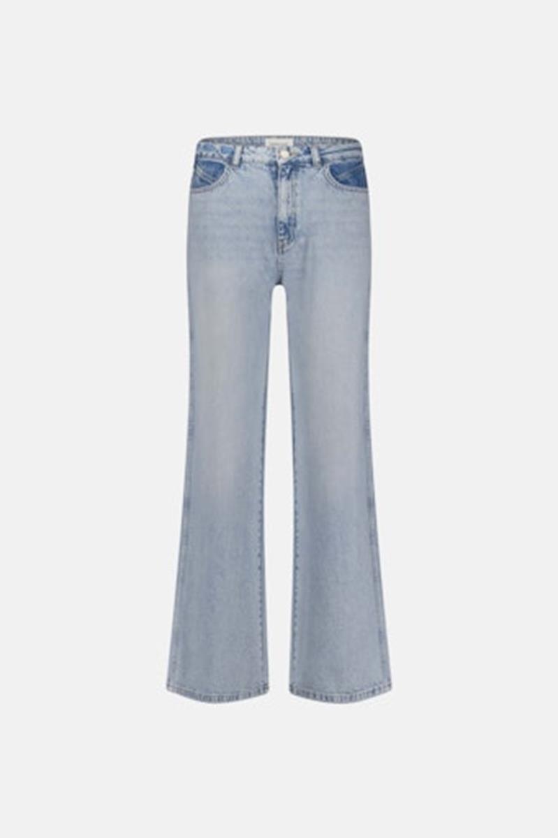 Fabienne Chapot Fabienne Chapot Jeans Alex Wide Leg Jea Blauw 2