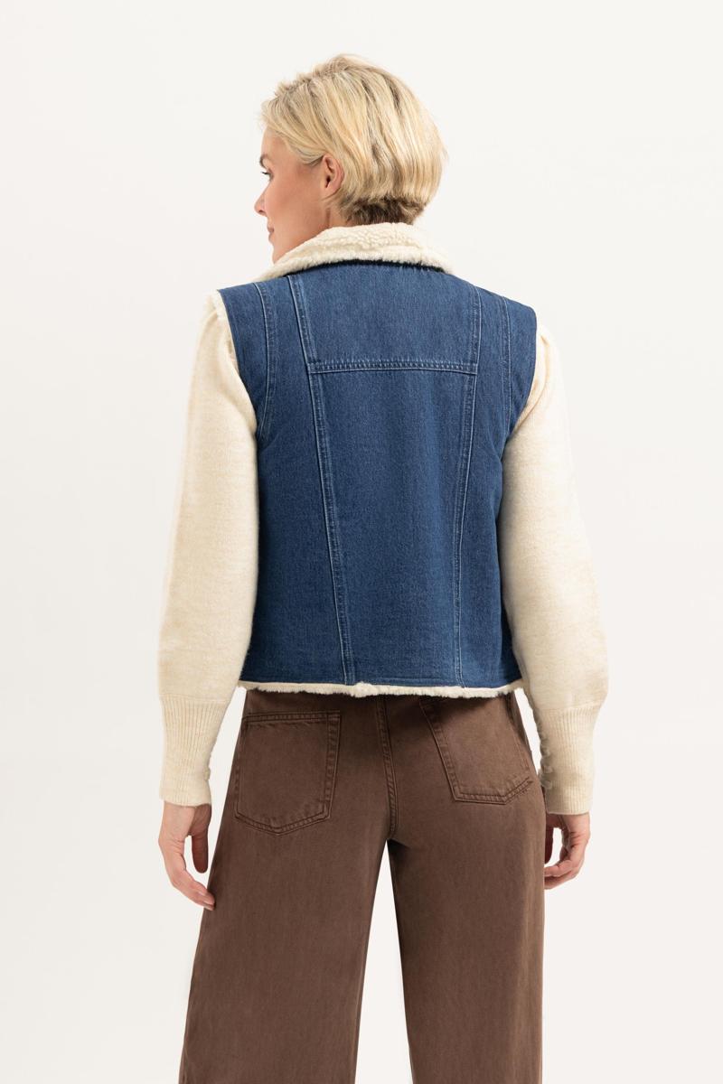 Florèz Gilet Teddy CR0321 Blauw 3
