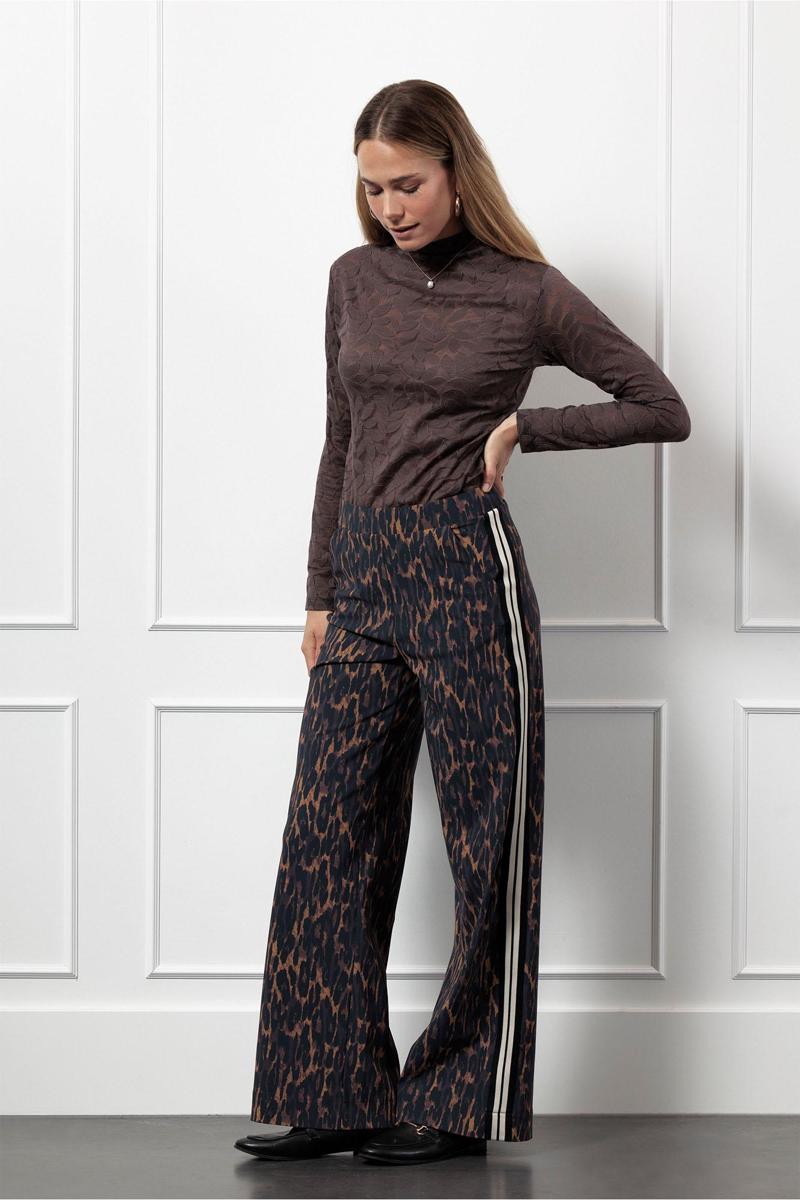 Studio Anneloes Blouse Reagan lace top Bruin 3