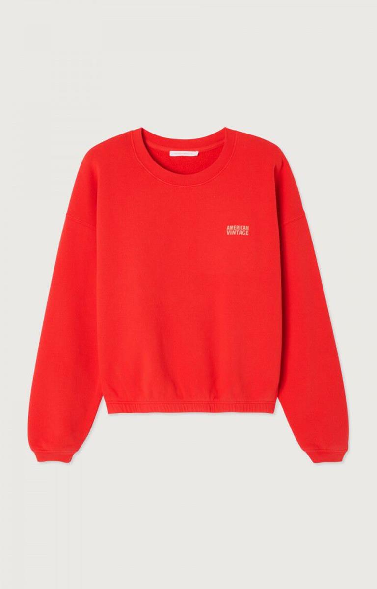 American Vintage American Vintage Sweater Izubird Rood 2