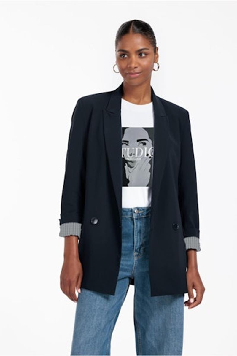 Studio Anneloes Studio Anneloes Blazer Dokus Blauw 1