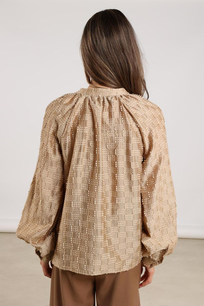 NUKUS Blouse NKF02019 Bruin 6