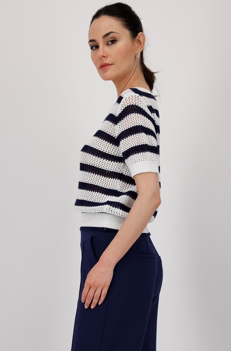 Monari Monari Trui 410016 Blauw 4