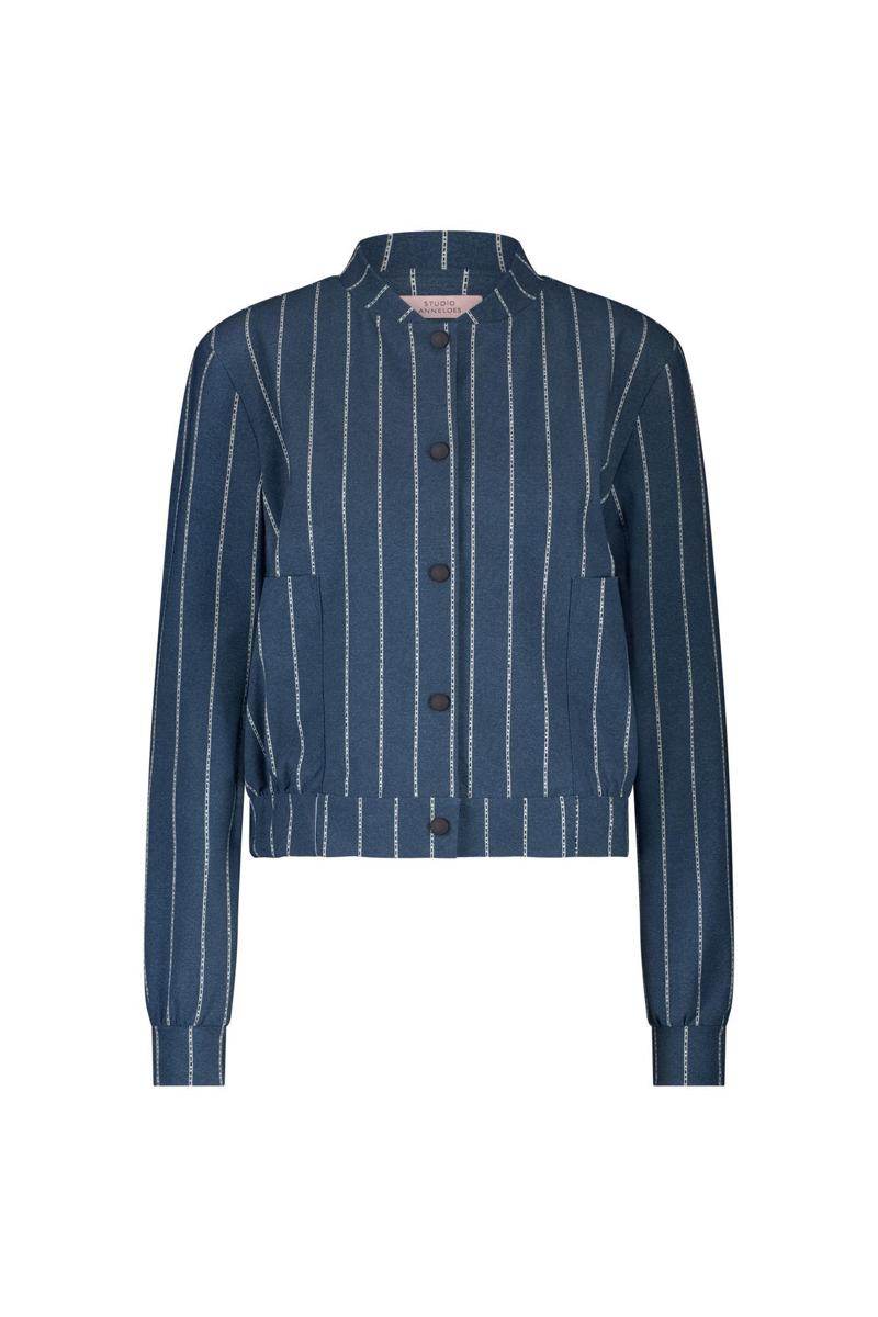 Studio Anneloes Studio Anneloes Blazer Benny pinstripe j Blauw 1