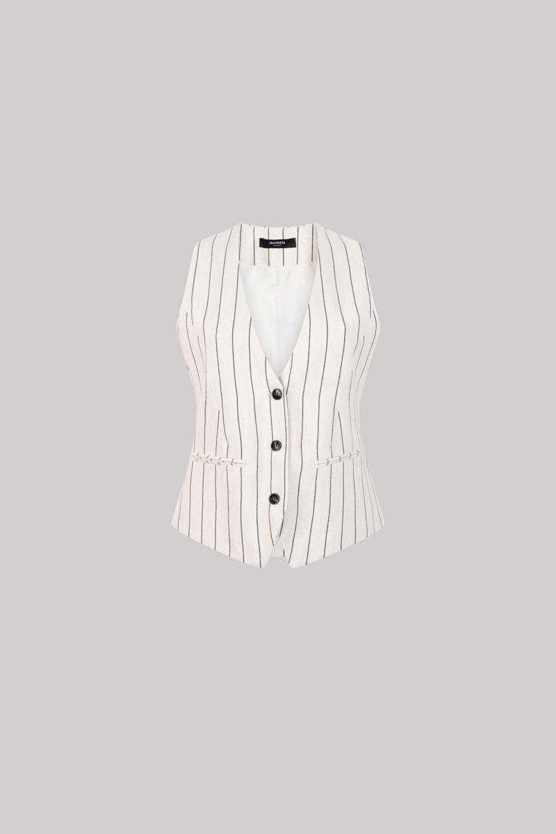 Jansen Amsterdam Jansen Amsterdam Gilet RION SS25 Beige 5