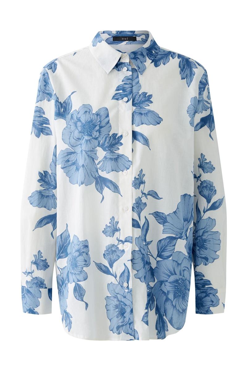 Oui Oui Blouse 0092934 Blauw 1