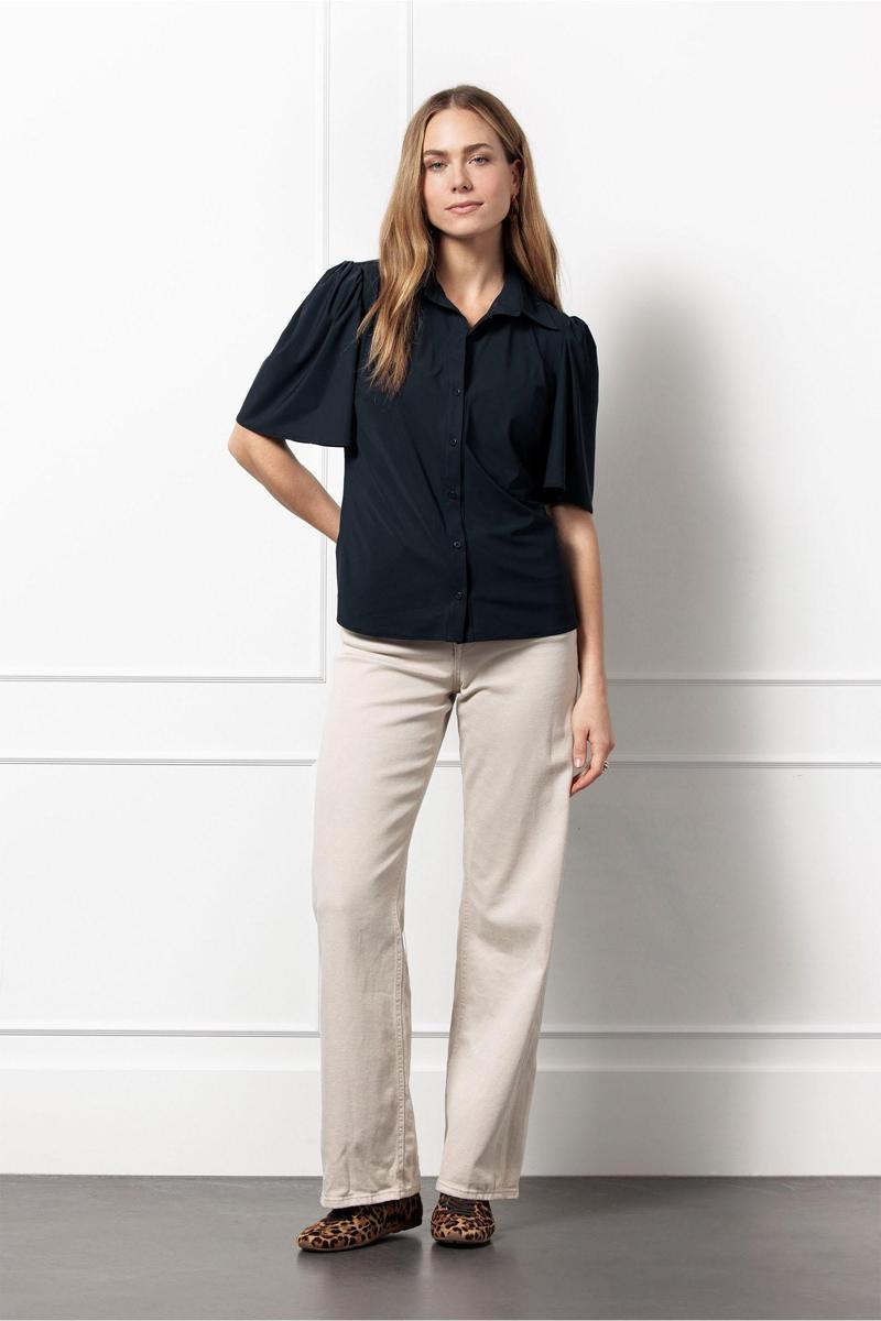 Studio Anneloes Studio Anneloes Blouse Poppy butterfly b Blauw 5