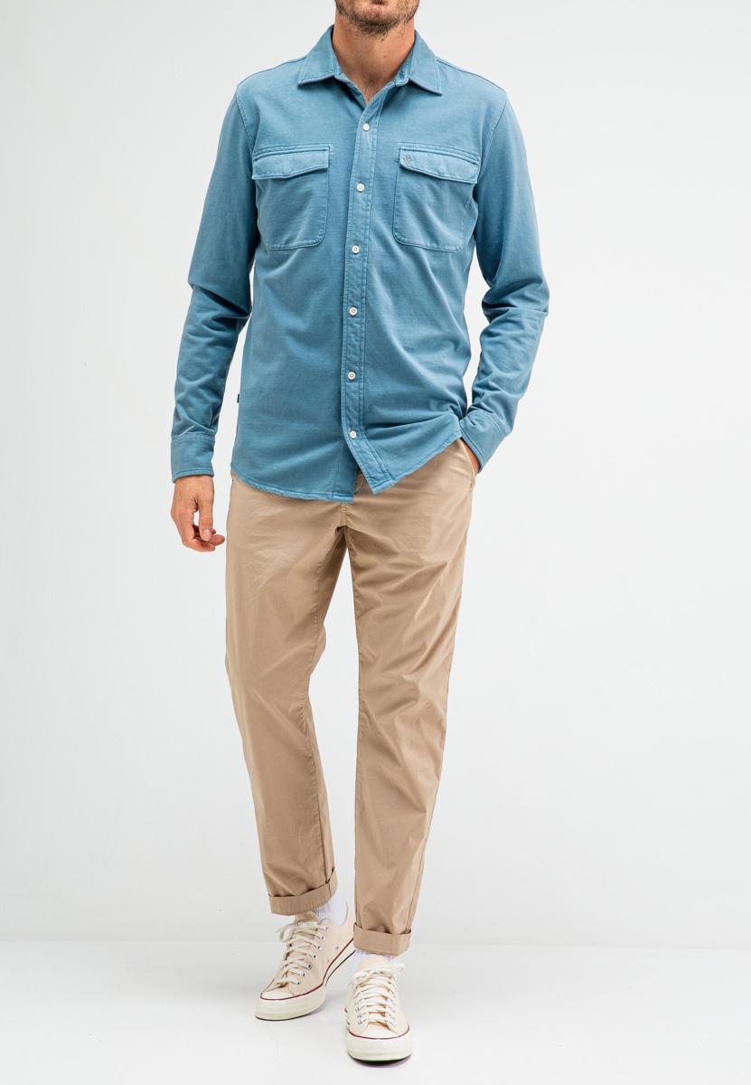 Butcher of Blue Butcher of Blue Overshirt M2514021 Blauw 5