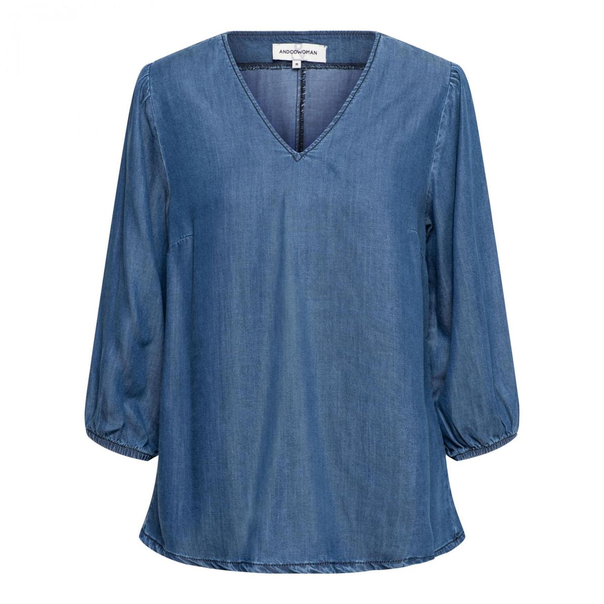 &Co Woman &Co Woman Blouse Jennifer Blauw 2