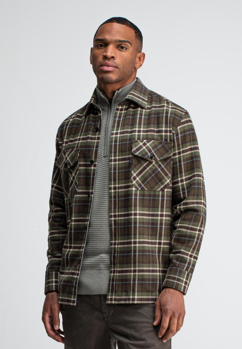 Butcher of Blue Overshirt M2524040 Groen 4