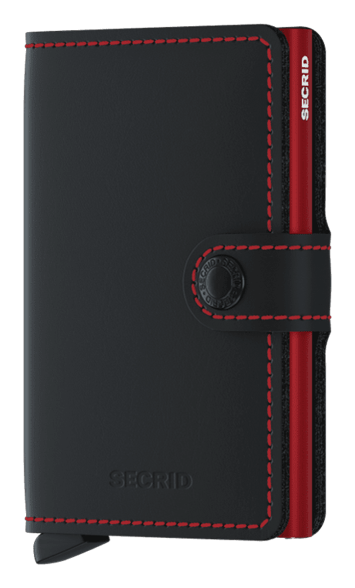 Secrid Secrid Miniwallet Matte Black Red Zwart 1