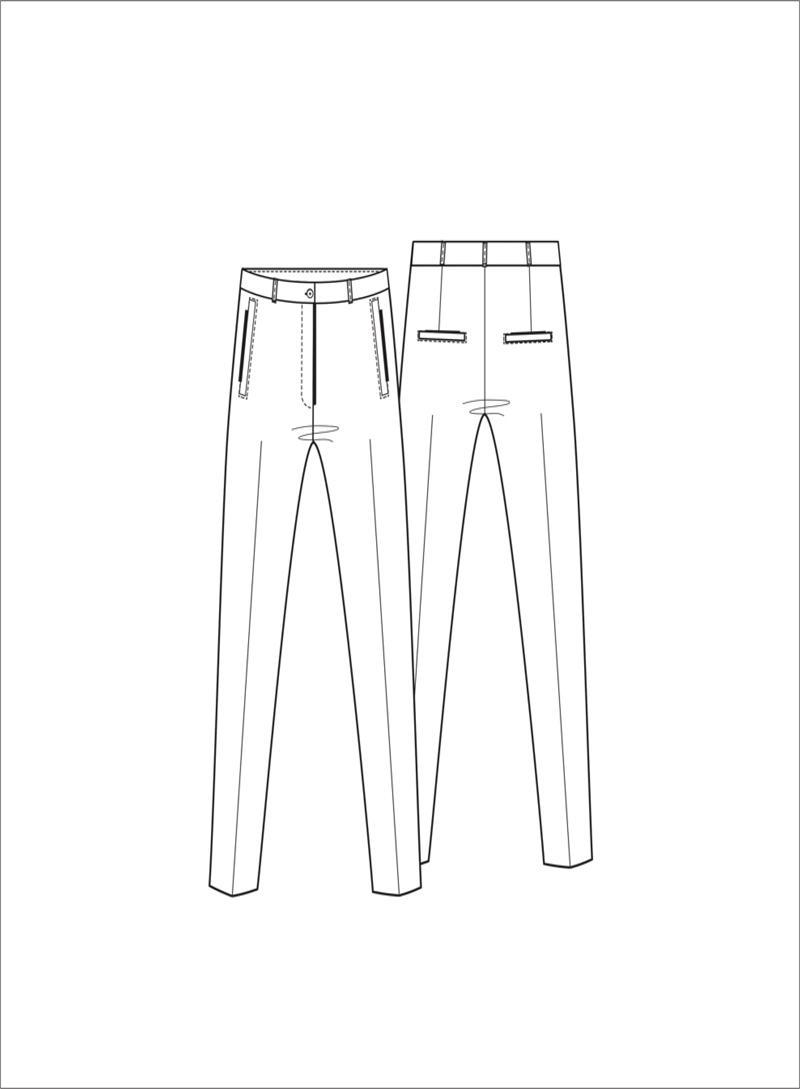 Jansen Amsterdam Pantalon CHRISTA W25 Blauw 1