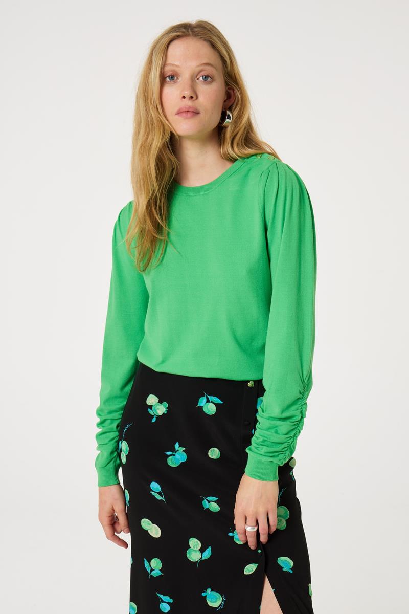 Fabienne Chapot Fabienne Chapot Trui Molly Scrunch Pul Groen 1