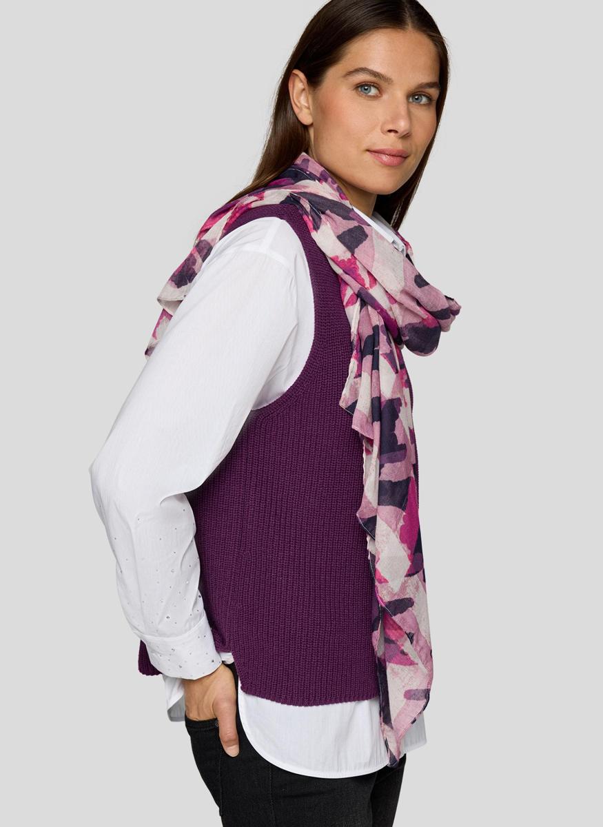 Rabe Sjaal 55-222941 Paars 4