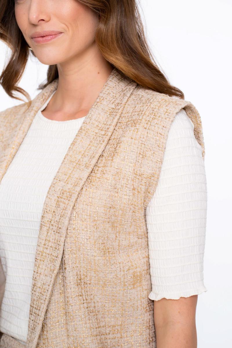 Geisha Geisha Gilet 55125-20 Beige 4