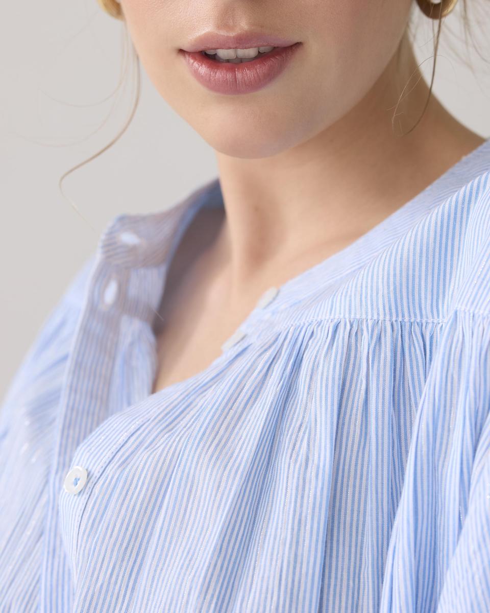Summum Summum Blouse 2s2925-12189 Blauw 4
