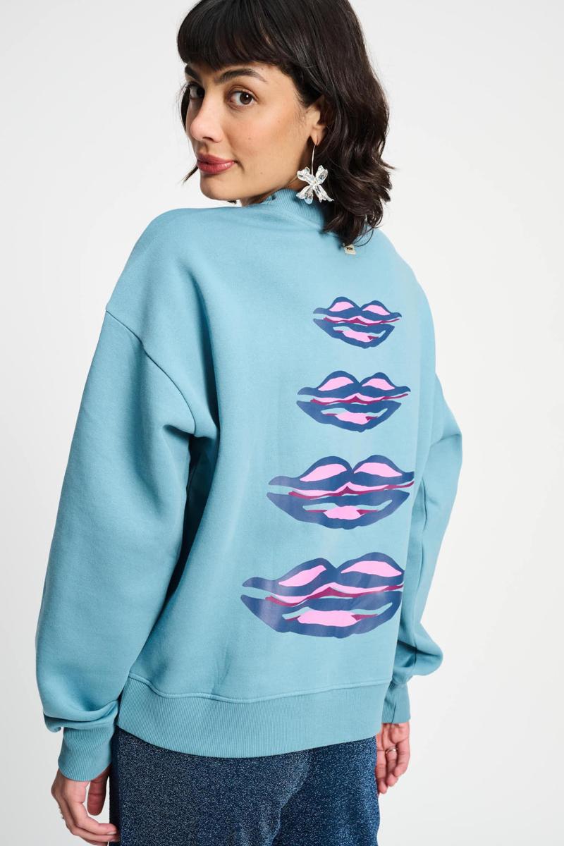 POM Amsterdam Sweater SP9357 Blauw 5